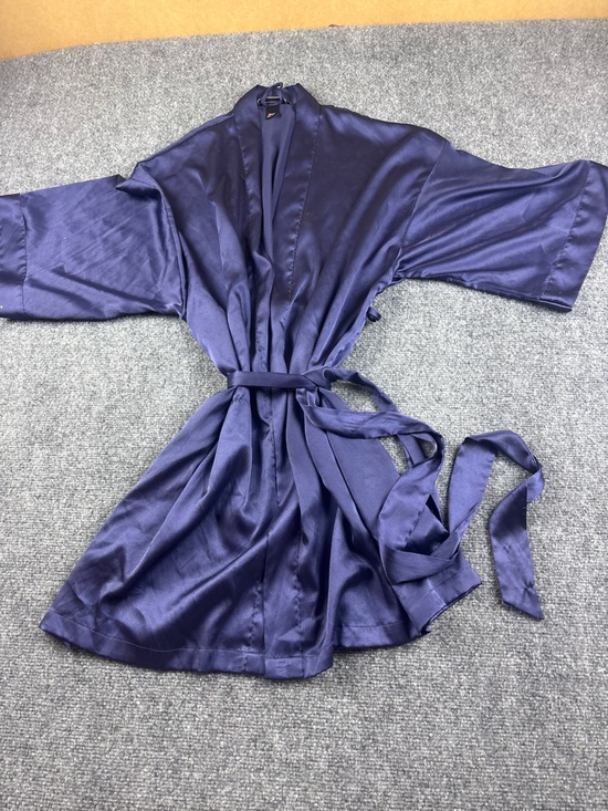 Victoria's Secret Other - VICTORIA’S SECRET Women’s Purple Satin Like Short Robe Tie Closure size: M/L